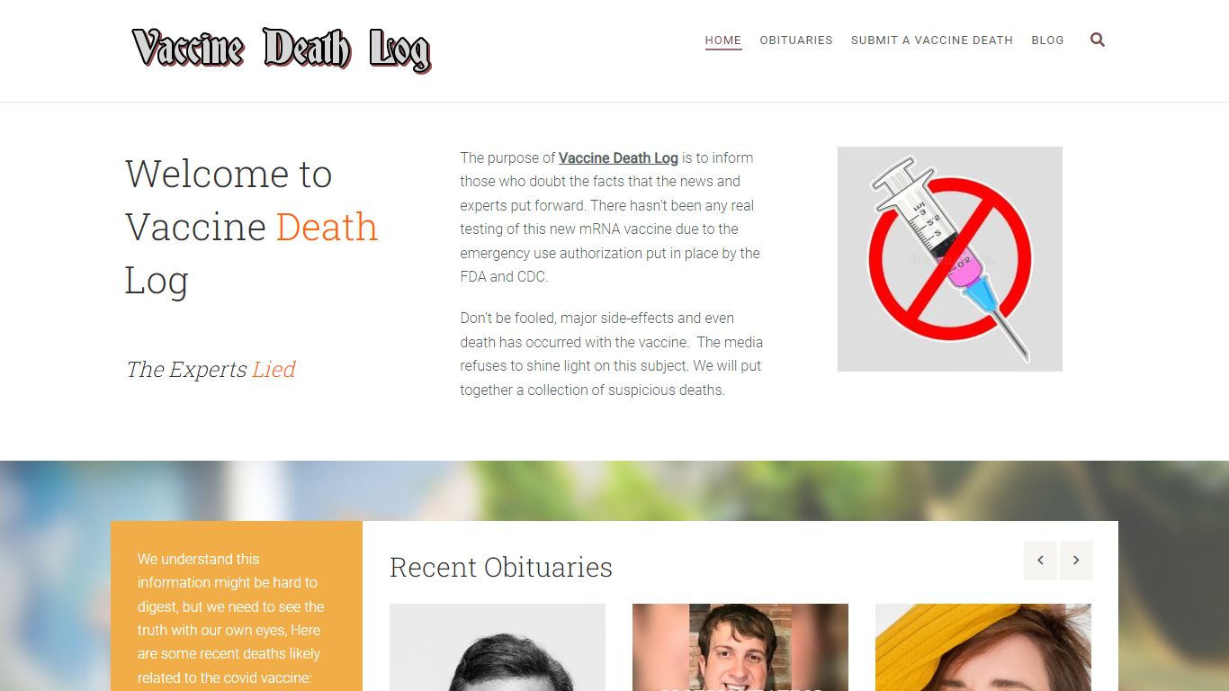 Vaccine Death Log – People are Dying From The Vaccine, Media Ignores